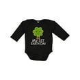 thumbnail image 1 of Inktastic My 1st Earth Day 2021 Boys or Girls Long Sleeve Baby Bodysuit, 1 of 5