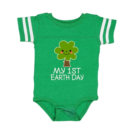 Inktastic My 1st Earth Day 2025 Boys or Girls Baby Bodysuit