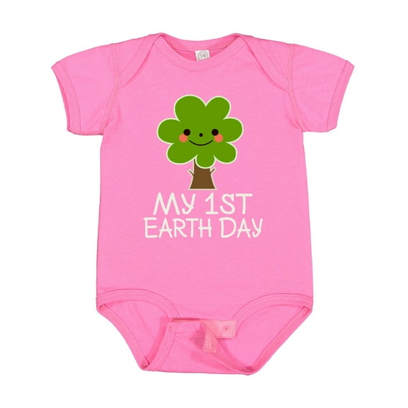 Inktastic My 1st Earth Day 2025 Boys or Girls Baby Bodysuit