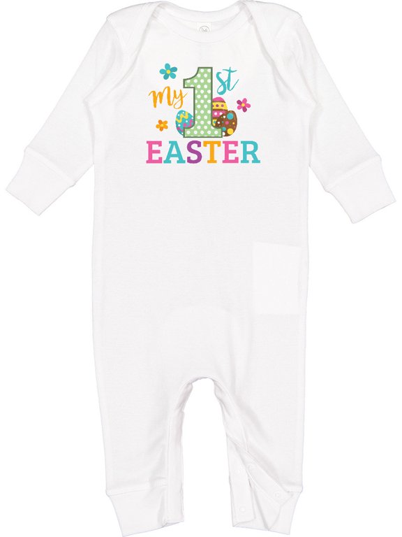 My 1st Easter Baby Romper Coveralls