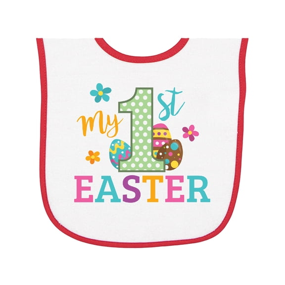 Inktastic My 1st Easter Baby Terry Cloth Bib