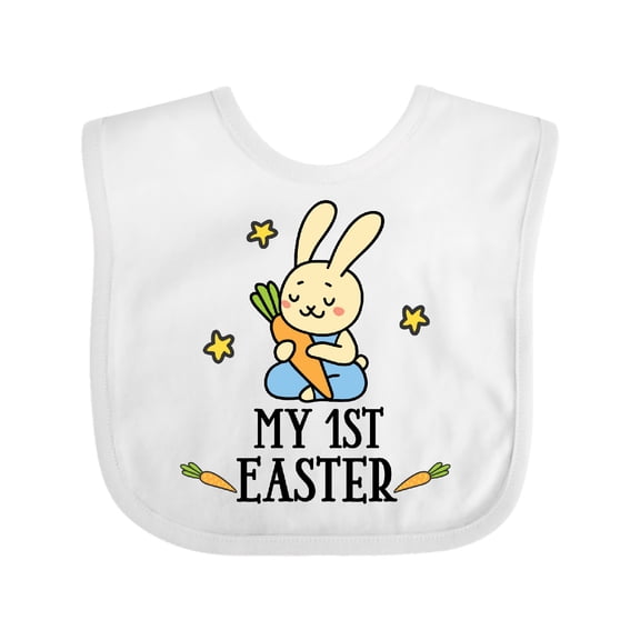 Inktastic My 1st Easter Boy Bunny Rabbit Boys Baby Bib
