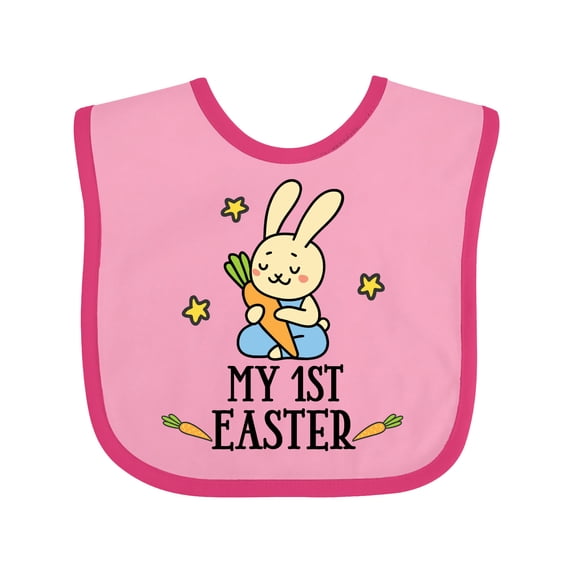 Inktastic My 1st Easter Boy Bunny Rabbit Boys Baby Bib