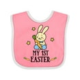thumbnail image 1 of Inktastic My 1st Easter Boy Bunny Rabbit Boys Baby Bib, 1 of 4