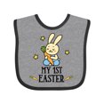 thumbnail image 1 of Inktastic My 1st Easter Boy Bunny Rabbit Boys Baby Bib, 1 of 4