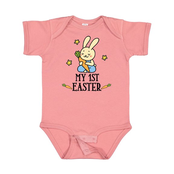 Inktastic My 1st Easter Boy Bunny Rabbit Boys Baby Bodysuit
