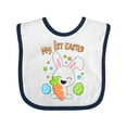 thumbnail image 1 of Inktastic My 1st Easter Bunny with Eggs and Carrot Boys or Girls Baby Bib, 1 of 4
