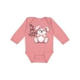 thumbnail image 1 of Inktastic My 1st Easter Cuddly Pink Bunny Boys or Girls Long Sleeve Baby Bodysuit, 1 of 5