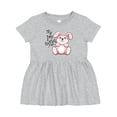 thumbnail image 1 of Inktastic My 1st Easter Cuddly Pink Bunny Girls Baby Dress, 1 of 5