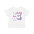 thumbnail image 1 of Inktastic My 1st Easter Cute White Bunny with Spring Flowers Boys or Girls Baby T-Shirt, 1 of 5