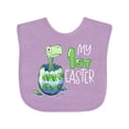 thumbnail image 1 of Inktastic My 1st Easter Dinosaur Hatching Easter Egg Boys or Girls Baby Bib, 1 of 4