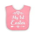 thumbnail image 1 of Inktastic My 1st Easter Girls Holiday Girls Baby Bib, 1 of 4