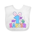 thumbnail image 1 of Inktastic My 1st Easter One with Bunny Ears and Tail Boys or Girls Baby Bib, 1 of 4