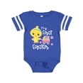 thumbnail image 1 of Inktastic My 1st Easter with Baby Chick and Eggs in Wagon Boys or Girls Baby Bodysuit, 1 of 5