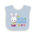 thumbnail image 1 of Inktastic My 1st Easter with Bunny and Easter Basket Boys Baby Bib, 1 of 4