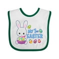 thumbnail image 1 of Inktastic My 1st Easter with Bunny and Easter Basket Boys Baby Bib, 1 of 4