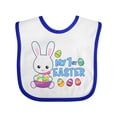 thumbnail image 1 of Inktastic My 1st Easter with Bunny and Easter Basket Boys Baby Bib, 1 of 4