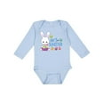 thumbnail image 1 of Inktastic My 1st Easter with Bunny and Easter Basket Boys Long Sleeve Baby Bodysuit, 1 of 5