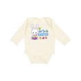 thumbnail image 1 of Inktastic My 1st Easter with Bunny and Easter Basket Boys Long Sleeve Baby Bodysuit, 1 of 5