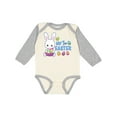 thumbnail image 1 of Inktastic My 1st Easter with Bunny and Easter Basket Boys Long Sleeve Baby Bodysuit, 1 of 5