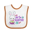 thumbnail image 1 of Inktastic My 1st Easter with Bunny and Easter Basket Girls Baby Bib, 1 of 4