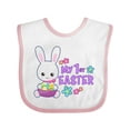 thumbnail image 1 of Inktastic My 1st Easter with Bunny and Easter Basket Girls Baby Bib, 1 of 4