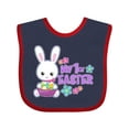 thumbnail image 1 of Inktastic My 1st Easter with Bunny and Easter Basket Girls Baby Bib, 1 of 4