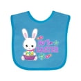 thumbnail image 1 of Inktastic My 1st Easter with Bunny and Easter Basket Girls Baby Bib, 1 of 4