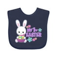 thumbnail image 1 of Inktastic My 1st Easter with Bunny and Easter Basket Girls Baby Bib, 1 of 4