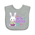 thumbnail image 1 of Inktastic My 1st Easter with Bunny and Easter Basket Girls Baby Bib, 1 of 4