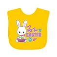 thumbnail image 1 of Inktastic My 1st Easter with Bunny and Easter Basket Girls Baby Bib, 1 of 4