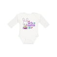thumbnail image 1 of Inktastic My 1st Easter with Bunny and Easter Basket Girls Long Sleeve Baby Bodysuit, 1 of 5