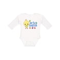 thumbnail image 1 of Inktastic My 1st Easter with Chick and Easter Eggs Boys Long Sleeve Baby Bodysuit, 1 of 5