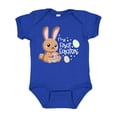 thumbnail image 1 of Inktastic My 1st Easter with Cute Brown Bunny and Easter Eggs Boys or Girls Baby Bodysuit, 1 of 5