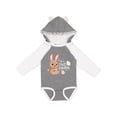 thumbnail image 1 of Inktastic My 1st Easter with Cute Brown Bunny and Easter Eggs Boys or Girls Long Sleeve Baby Bodysuit, 1 of 5