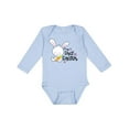 thumbnail image 1 of Inktastic My 1st Easter with Cute Bunny and Carrot Boys or Girls Long Sleeve Baby Bodysuit, 1 of 5