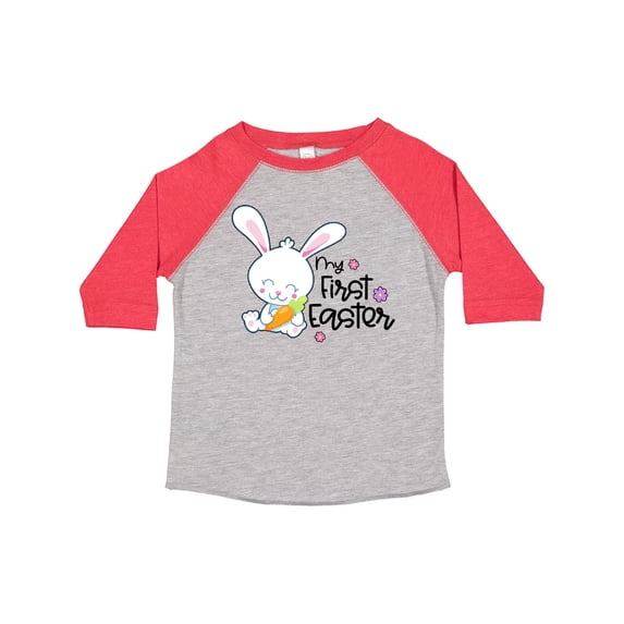 Inktastic My 1st Easter with Cute Bunny and Carrot Boys or Girls Toddler T-Shirt