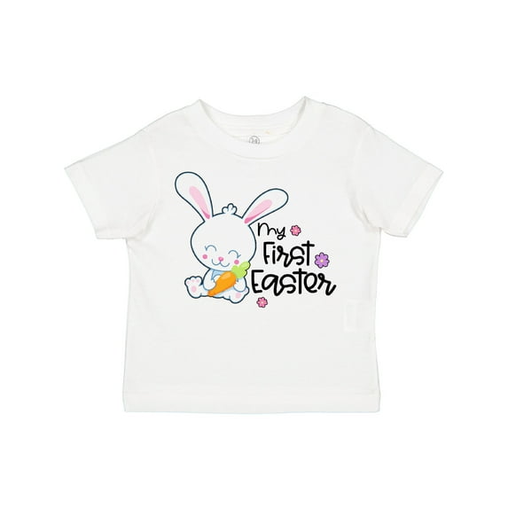 Inktastic My 1st Easter with Cute Bunny and Carrot Boys or Girls Toddler T-Shirt
