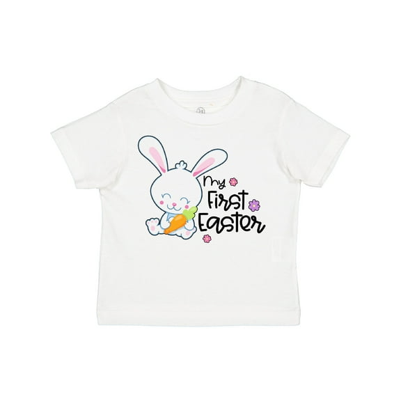 Inktastic My 1st Easter with Cute Bunny and Carrot Boys or Girls Toddler T-Shirt
