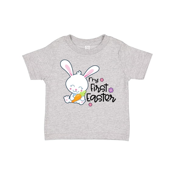 Inktastic My 1st Easter with Cute Bunny and Carrot Boys or Girls Toddler T-Shirt