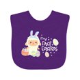 thumbnail image 1 of Inktastic My 1st Easter with Cute Lamb and Easter Eggs Boys or Girls Baby Bib, 1 of 4