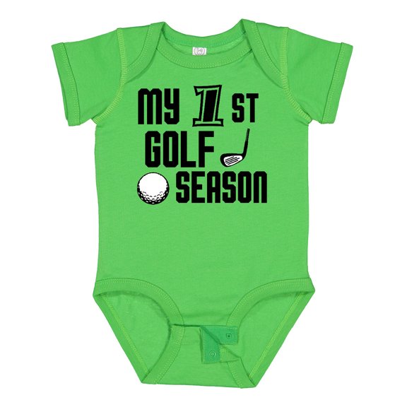 Inktastic My 1st Golf Season Boys Baby Bodysuit