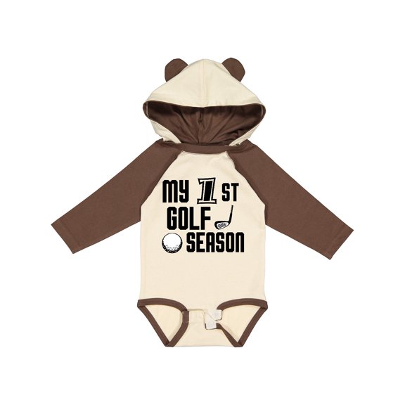 Inktastic My 1st Golf Season Boys Long Sleeve Baby Bodysuit