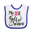 thumbnail image 1 of Inktastic My 1st Golf Season Girls Baby Bib, 1 of 4