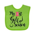thumbnail image 1 of Inktastic My 1st Golf Season Girls Baby Bib, 1 of 4