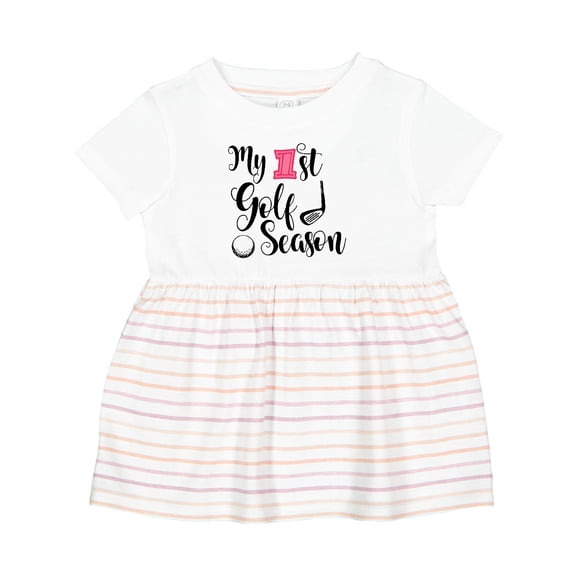 Inktastic My 1st Golf Season Girls Baby Dress