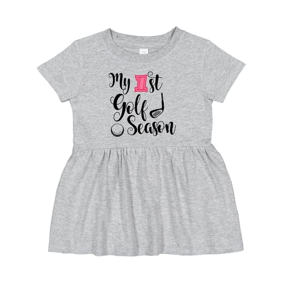 Inktastic My 1st Golf Season Girls Baby Dress