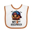 thumbnail image 1 of Inktastic My 1st Halloween Boys Pumpkin Boys Baby Bib, 1 of 4