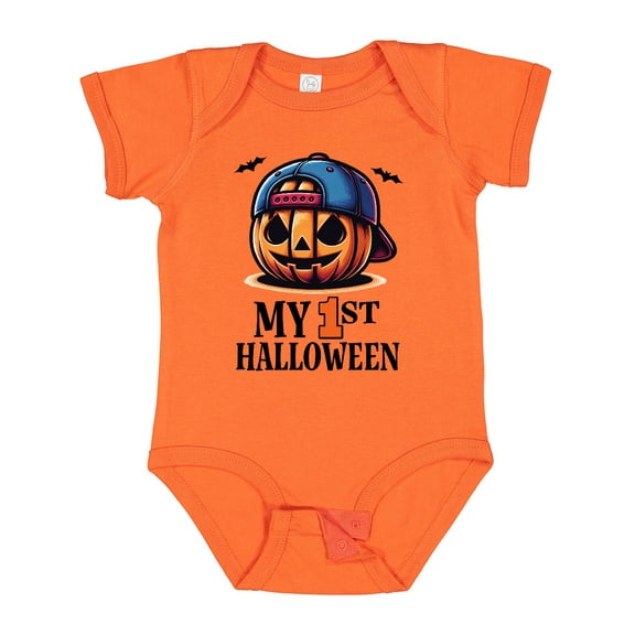 Inktastic My 1st Halloween Boys Pumpkin Boys Baby Bodysuit