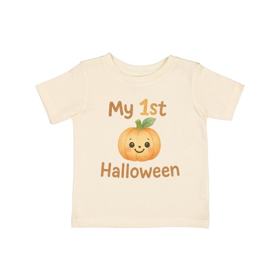 Inktastic My 1st Halloween Cute Pumpkin Baby Theme Boys or Girls Baby T-Shirt